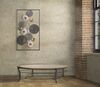 Immagine aggiuntiva di Decorazione astratta con dettagli oro e rame con fiori e cerchi 50x90,5cm  40