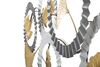 Ulteriore dettaglio di Decorazione cerchi grigi bianchi foglie oro modello A 126x58  40641