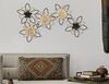 Decorazione da appendere in metallo fiorellini metallo e rafia 60x35 41435 COLORI E LUCI - foto 4
