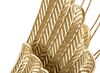 Particolare di Decorazione da parete coppia di ali con piume dorate 74x105,5  41013