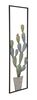 Particolare di Decorazione da parete in ferro quadro di vaso di cactus 31x90cm  40298