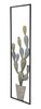 Ulteriore dettaglio di Decorazione da parete in ferro quadro di vaso di cactus 31x90cm  40298