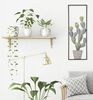Decorazione da parete in ferro quadro di vaso di cactus 31x90cm  40298