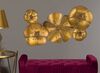 Immagine aggiuntiva di Quadro decorativo in metallo fiori oro scuro 94x50cm  40316