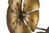 Quadro decorativo in metallo fiori oro scuro 94x50cm  40316 - foto 4