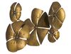 Quadro decorativo in metallo fiori oro scuro 94x50cm  40316 - foto 5