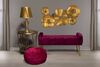 Quadro decorativo in metallo fiori oro scuro 94x50cm  40316 - foto 8