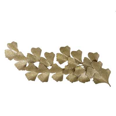 Decorazione dorata quadro parete in rilievo grande 146x54cm 40166 COLORI E LUCI