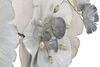 Decorazione da appendere fiori bianchi su metallo sfumature grigie 119x60cm  40380 - foto 4