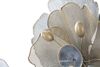 Decorazione da appendere fiori bianchi su metallo sfumature grigie 119x60cm  40380 - foto 5