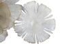 Decorazione da appendere fiori bianchi su metallo sfumature grigie 119x60cm  40380 - foto 6