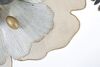 Decorazione da appendere fiori bianchi su metallo sfumature grigie 119x60cm  40380 - foto 7
