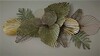 Orizzontale decorazione parete verde metallo grande 134x69,9