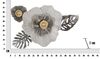 Decorazione quadro in metallo 3d fiore bianco con foglioline  41199 - foto 5