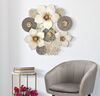 Decorazione da parete magnifica corona di fiori con farfalle e pompn 72,4x74  40951 - foto 4