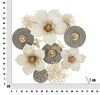 Decorazione da parete magnifica corona di fiori con farfalle e pompn 72,4x74  40951 - foto 5