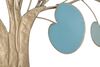 Decorazione da parete a quadro in metallo albero oro blu azzurro 89x90cm  40314 - foto 9