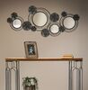 Decorazione a parete con specchi quadro pannello grigio nero 117x49  40647 - foto 6