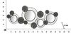 Decorazione a parete con specchi quadro pannello grigio nero 117x49  40647 - foto 7