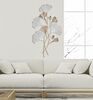 Decorazione grande e semplice da parete foglie Ginkgo bianco e oro 58x104,8  40903 - foto 4