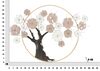 Decorazione da parete in metallo quadro albero fiori di pesco  40494 - foto 5