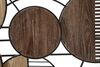 Immagine aggiuntiva di Decoro pannello legno e metallo cerchi e righe 134x69,2  41143