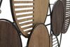 Particolare di Decoro pannello legno e metallo cerchi e righe 134x69,2  41143