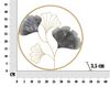 Decorazione da parete 45,5cm quadro in metallo rotondo oro enero  40493 - foto 4