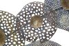 Decorazione parete astratta fiori forati grande 119x59,5  41287 - foto 4