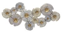 Decorazione parete astratta fiori forati grande 119x59,5  41287