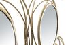 Particolare di Decorazione pannello parete metallo oro con specchi 124,5x53,5  40648
