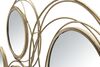Ulteriore dettaglio di Decorazione pannello parete metallo oro con specchi 124,5x53,5  40648