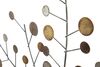 Decoro quadro grande in metallo albero della vita con cerchio legno 80cm  40958 - foto 6