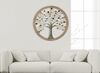 Decoro quadro grande in metallo albero della vita con cerchio legno 80cm  40958 - foto 7