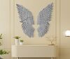 Decoro quadro a pannello coppia ali angelo silver argento 37,5x100 42642 COLORI E LUCI - foto 5