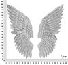 Decoro quadro a pannello coppia ali angelo silver argento 37,5x100 42642 COLORI E LUCI - foto 6