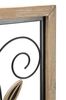 Particolare di Fiore con cornice e particolari in legno su struttura metallo 26x60  41184