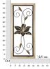 Fiore con cornice e particolari in legno su struttura metallo 26x60  41184 - foto 5