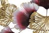 Immagine aggiuntiva di Pannello decorativo quadro metallo toni oro e bordeaux 117,5x54  40805