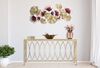 Pannello decorativo quadro metallo toni oro e bordeaux 117,5x54  40805 - foto 4