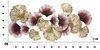 Pannello decorativo quadro metallo toni oro e bordeaux 117,5x54  40805 - foto 5