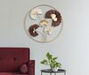 Pannello decorativo in metallo forma rotonda con fiori astratti 61cm  41180 - foto 4