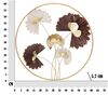 Pannello decorativo in metallo forma rotonda con fiori astratti 61cm  41180 - foto 5