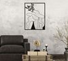 Pannello decorazione a quadro donna elegante con cappello 60x80  40889 - foto 5