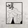 Pannello decorazione a quadro donna elegante con cappello 60x80  40889