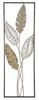 Immagine aggiuntiva di Quadro decorativo 3d con foglie in metallo e legno 30,5x91cm  40302