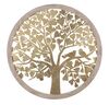 Immagine aggiuntiva di Pannello in metallo albero oro con cuori e usignoli rotondo in legno e metall