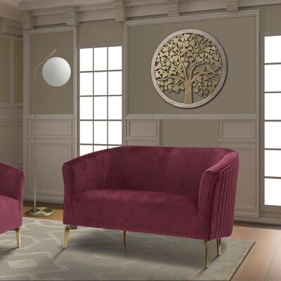 Pannello in metallo albero oro con cuori e usignoli rotondo in legno e metallo 80cm  40442