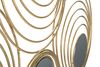 Particolare di Quadro cerchi concentrici oro lungo orizzontale 90x45  40779