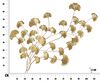 Quadro ampio decorativo in metallo color oro con ramo di foglie 115,5x90cm 40954 COLORI E LUCI - foto 5